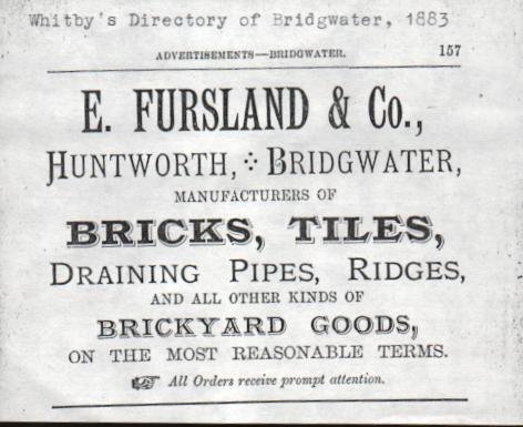 1883 Brick Company Advert E. Fursland & Co.