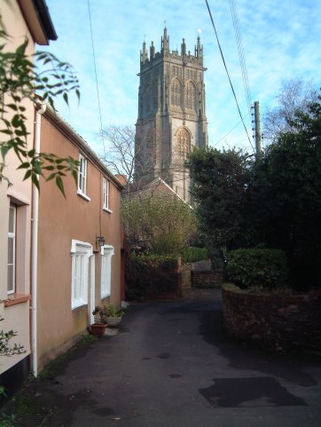 Click for old picture of church walk